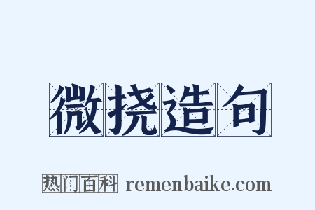 微挠造句是什么意思的图片